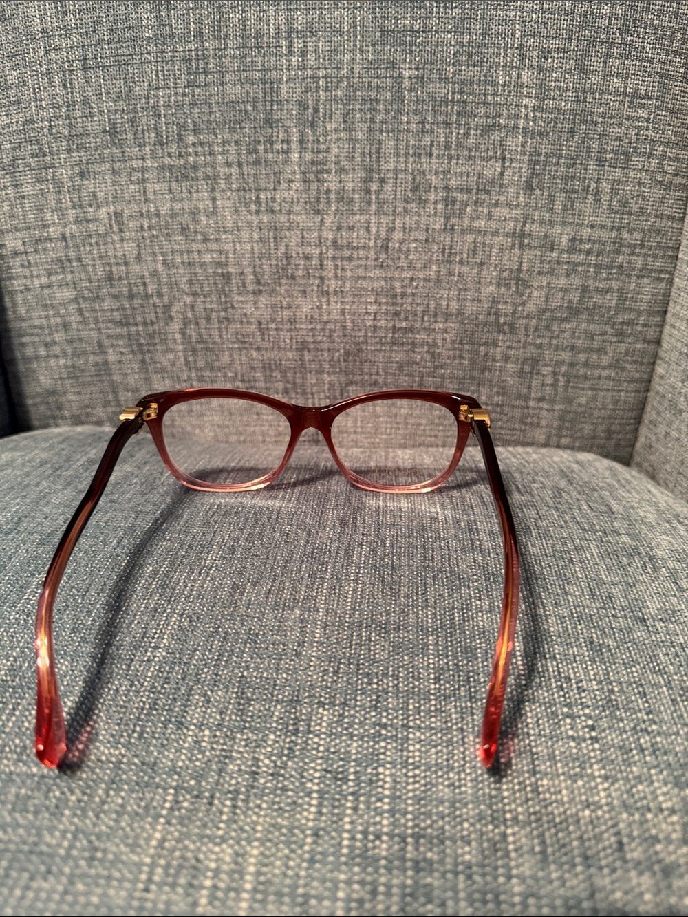 Gucci red ombré Cat-Eye Optical Glasses - Picture 4 of 13